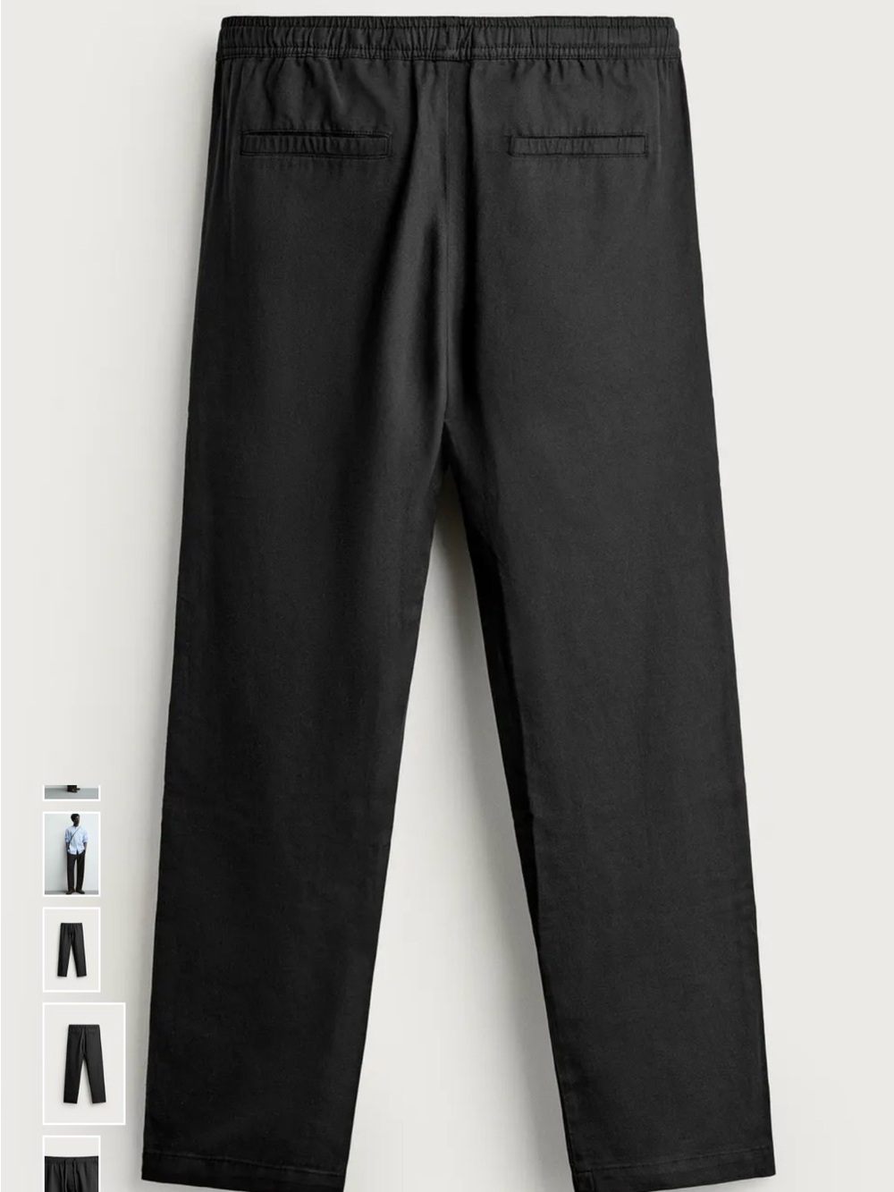 NWT! Zara Black Relaxed Fit Pants Size Small - Picture 4 of 8